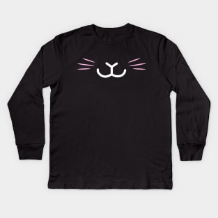 uwu,pokimane,twitchtv,expression,kawaii,japan Kids Long Sleeve T-Shirt